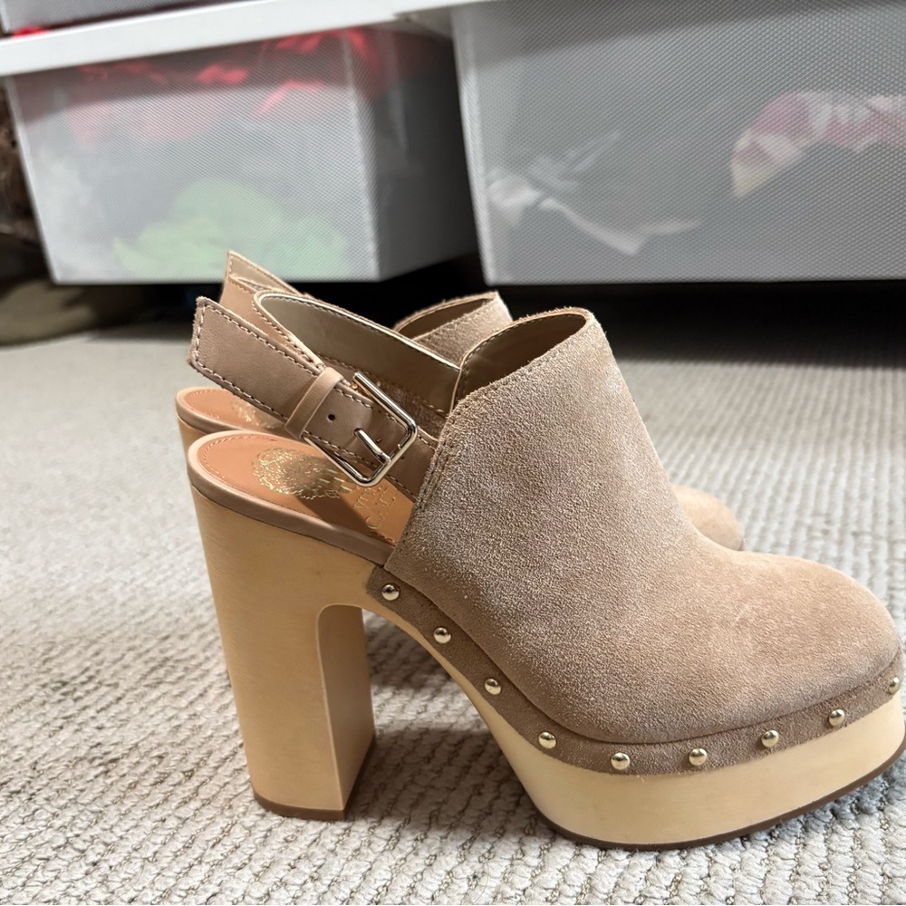 Vince Camuto Tan Platform Heels